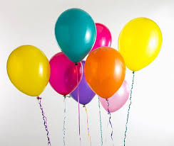 10 helium balloons