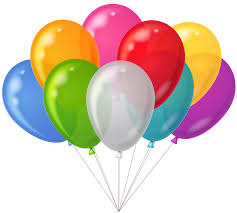 15 helium balloons
