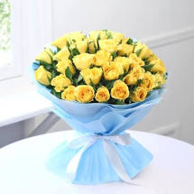 50 yellow roses bouquet