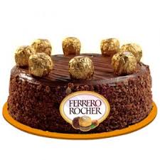 Chocolate truffle cake with ferrero chocolate