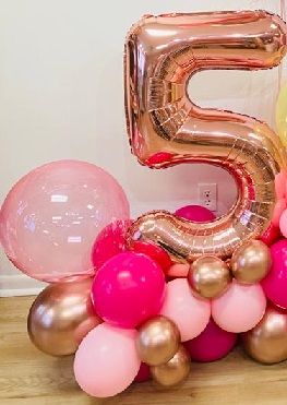 Number Balloons for birthday