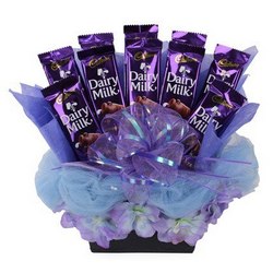 6 Silk chocolate bouquet