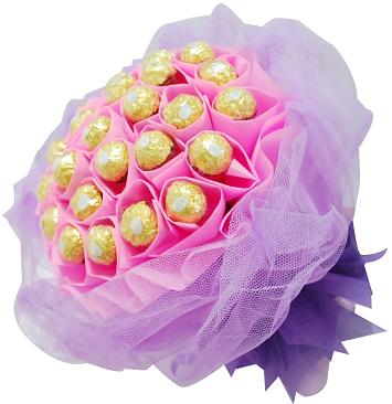 24 Ferrero rocher Chocolates in Bouquet