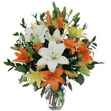 Mix Lilies vase