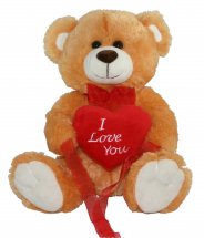 Love heart with Teddy Bear (12 inches)