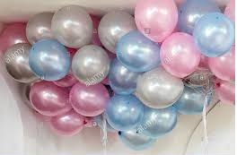 25 helium metallic balloons