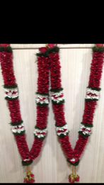 2 bride and groom garlands