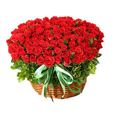 100 roses basket