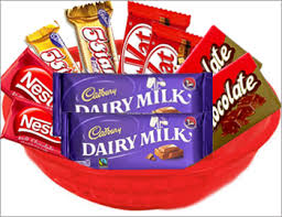 Small chocolate basket