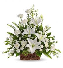 White Lilies Roses bouquet